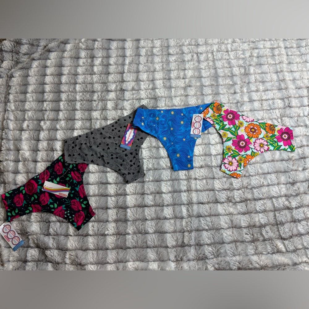 Cheekboss pack 4 panties regular waist size S NWT